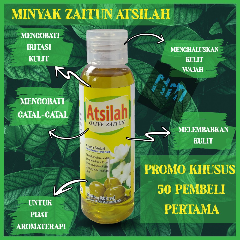 Minyak Zaitun Atsilah Aroma Melati | Minyak Zaitun Asli | minyak zaitun rambut | minyak zaitun rambu