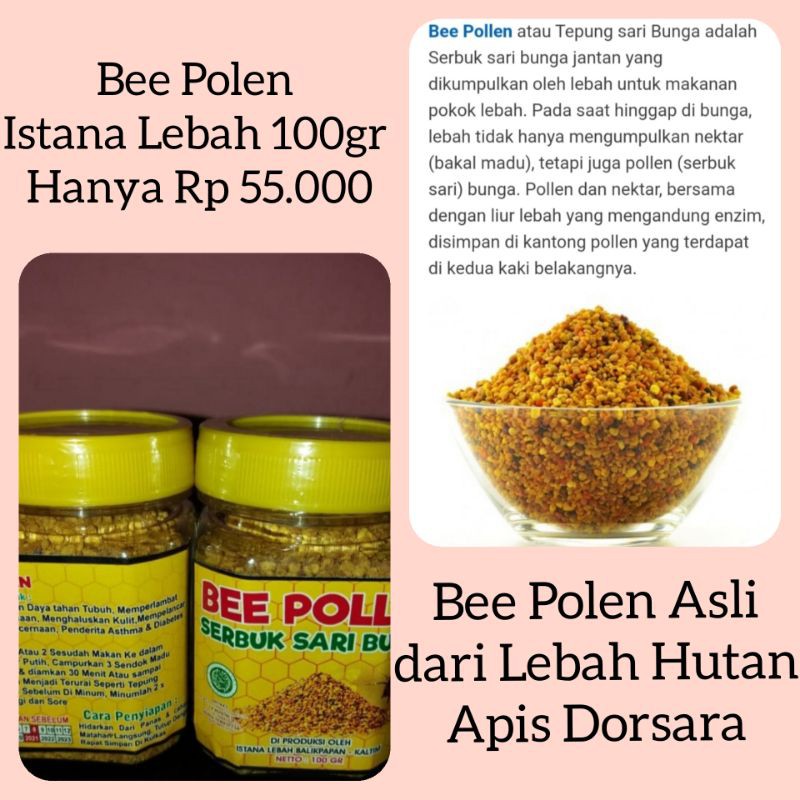 

Bee Pollen dari Lebah hutan kalimantan Borneo Asli ibu Hamil/kesehatan/stamina balikpapan Kalimantan