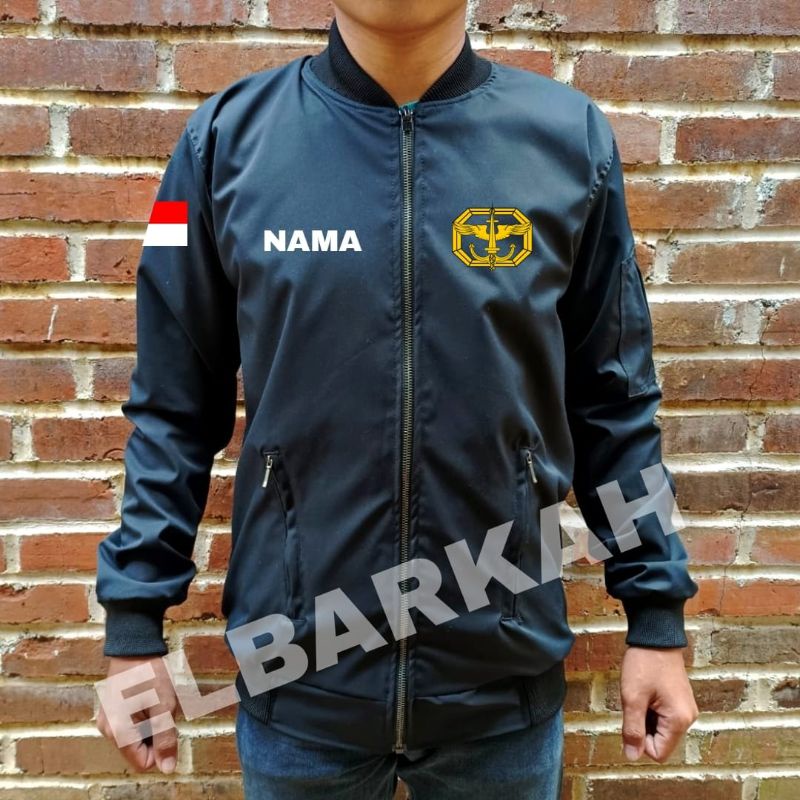 JAKET BOMBER LOGO KOPASSUS TNI JAKET BOMBER BISA CUSTOM LOGO SENDIRI jaket bomber waterfroop jaket bomber terbaru