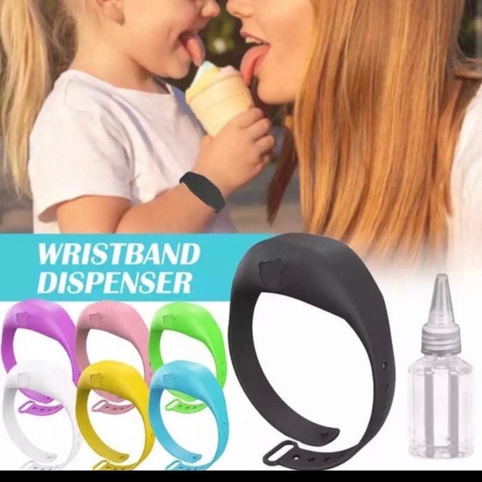 Gelang hand sanitizer wrist band dispenser pembersih tangan portable Alat Kebersihan Higienis Botol