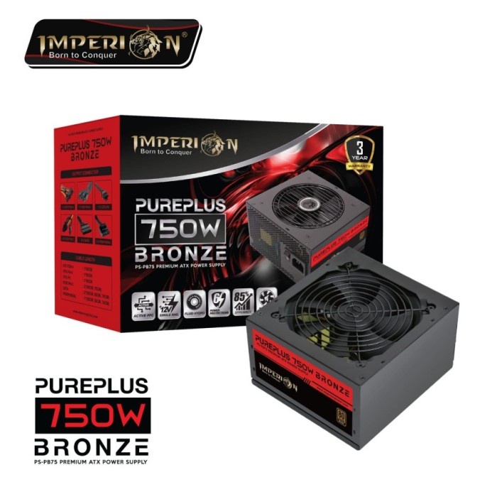 Psu Imperion Pureplus 750W 80+ Bronze / Psu 750W / Psu Imperion 750W #98