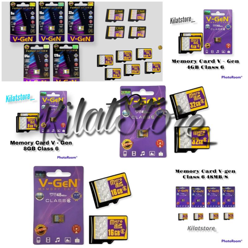 Memori V-GEN Class 6, Class 10 Turbo Series, Flasdisk Astro Speed UpTo 48 - 100MB/s
