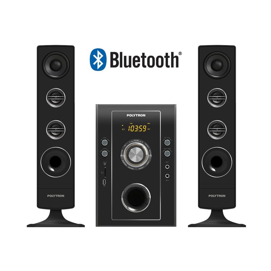 SPEAKER POLYTRON PMA9506 BLUETOOTH USB FM RADIO GARANSI RESMI PMA 9506