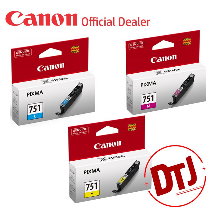 Tinta Canon 751 Cyan / Yellow / Magenta Original