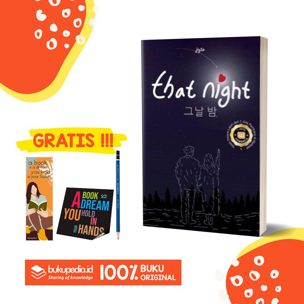 

BUKU NOVEL THAT NIGHT - JYSA - HEKSAMEDIA PRESSINDO - ( BONUS PENSIL 2B, BOOKMARK, STIKER )