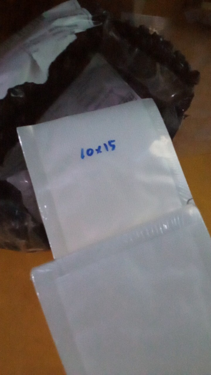 Plastik Vacuum Sealer Emboss Lembaran (10 X 15 Cm) - 100 Pcs / Plastik Vacum Embossed