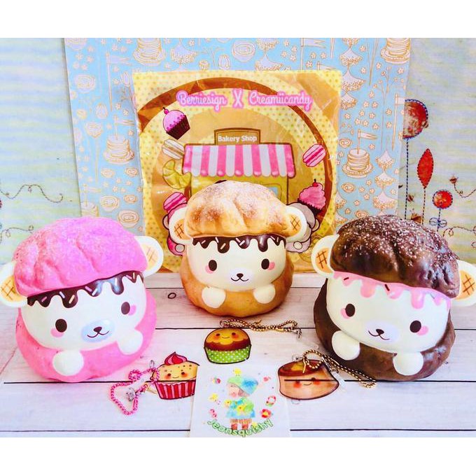 Hot Sale Murah Yummibear Cream Puff  Squishy  - Lckuze