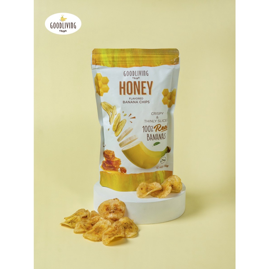 

Keripik Pisang Good Living Banana Chips Honey 55 gr