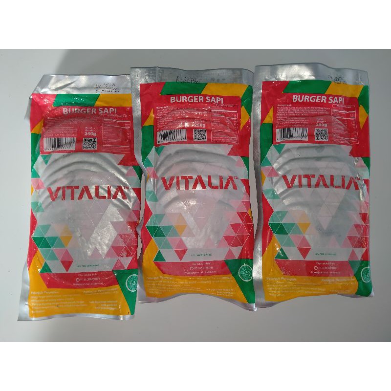 

vitalia burger sapi besar 250gr isi 10