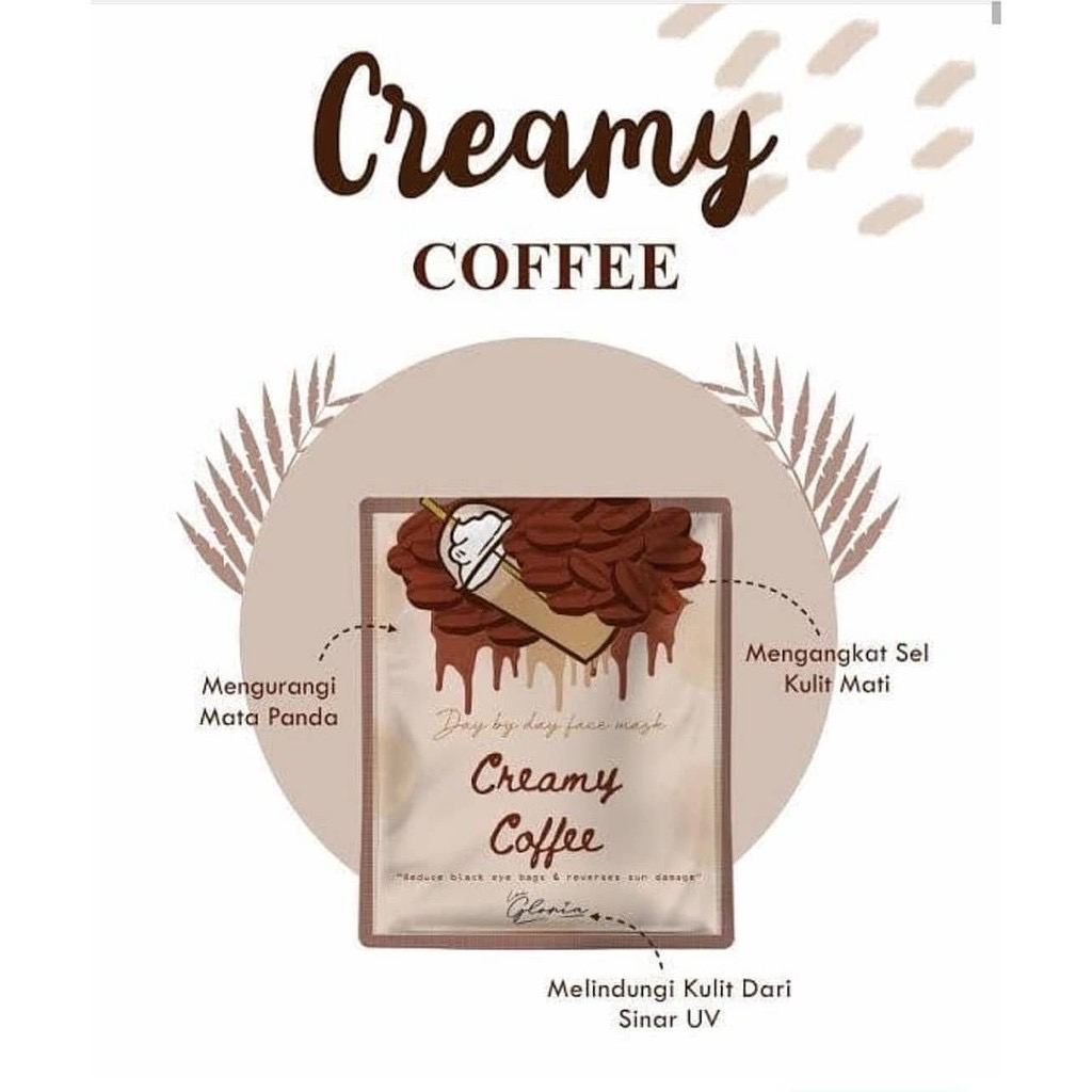 [TERMURAH SESHOPEE!] KEMASAN BARU MASKER WAJAH ORGANIK BY LEA GLORIA 20GR ORGANIC MASK 20 GR GRAM-CREAMY COFFEE ☕️