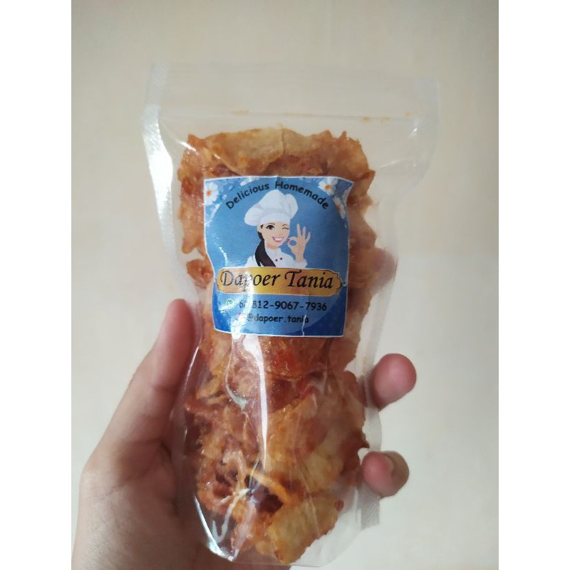 

Keripik Kentang Balado Manis Uk. Kecil