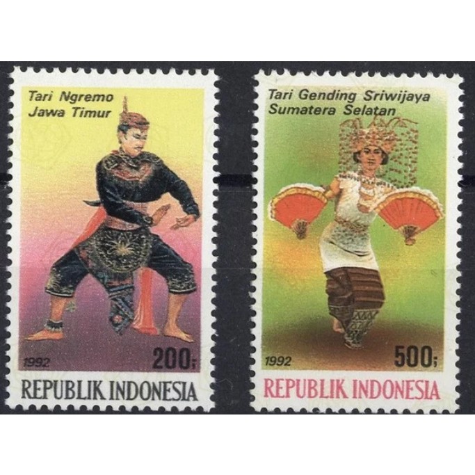 

Perangko Filateli Indonesia MNH 2v 01.10.1992 Local Dance 1st Set