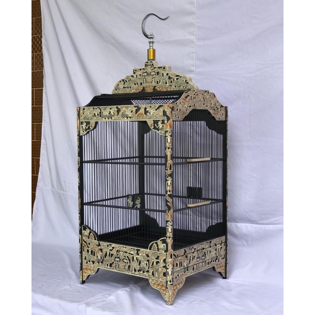 sangkar kotak, sangkar kosan, sangkar kacer, sangkar ukir