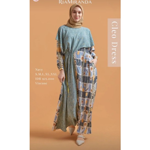 Jual Cleo Dress Ria Miranda Maslaha New Dan Ori Shopee Indonesia