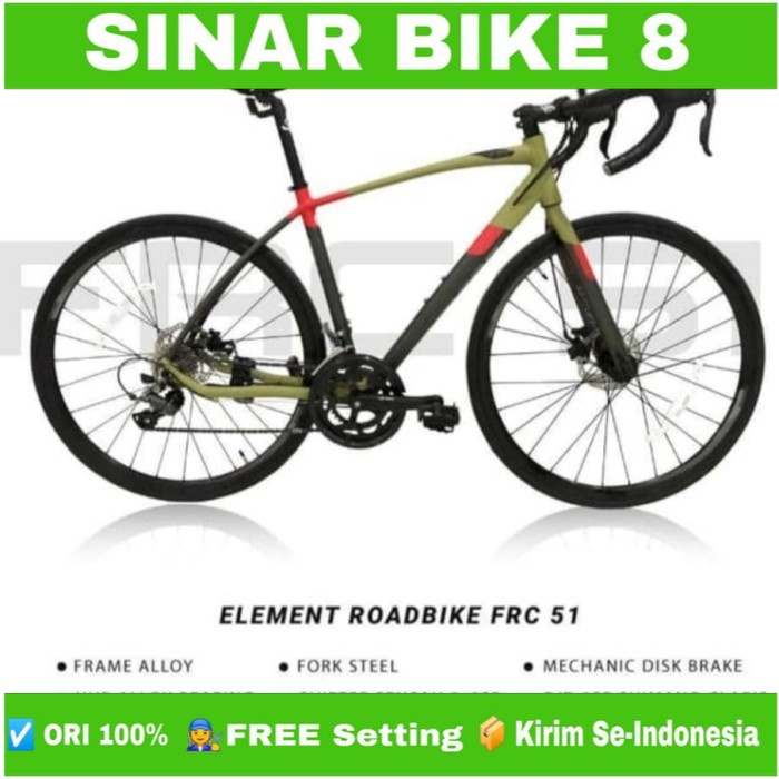 SEPEDA BALAP Roadbike 700C ELEMENT FRC 51 CLARIS 8 SPEED ROAD BIKE