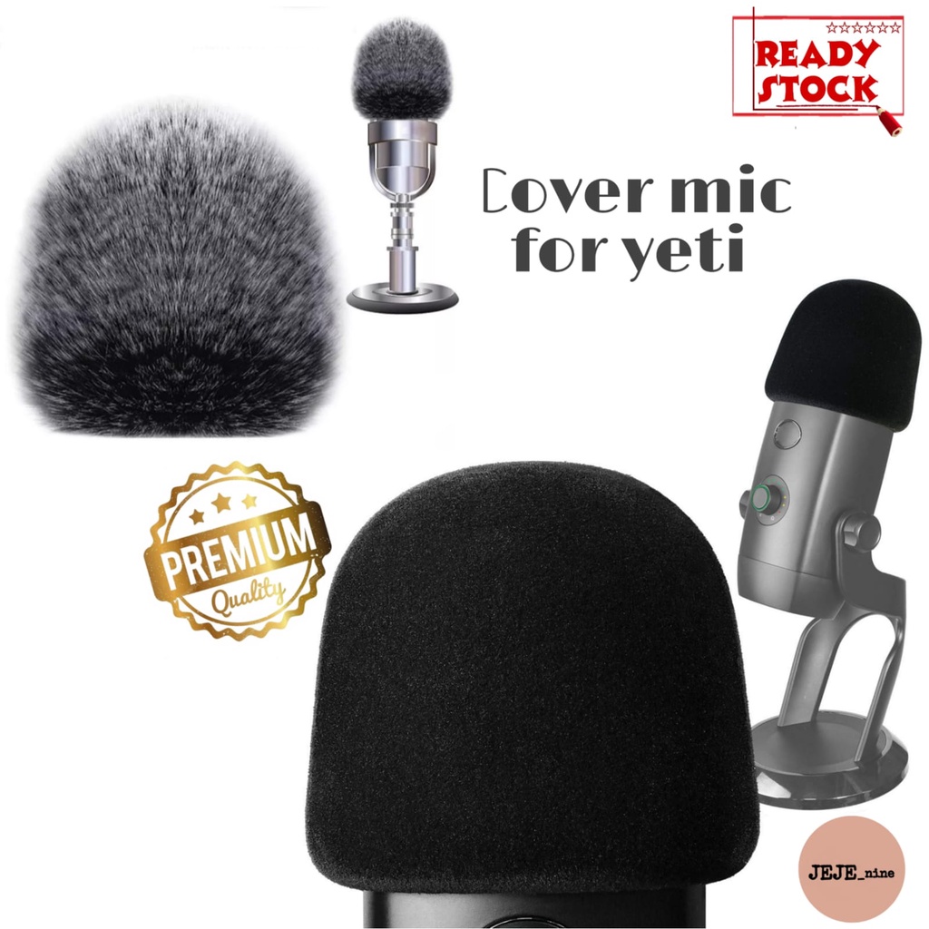 Busa mic Blue Yeti Bulu - Yeti Pro condenser foam windshield cover mic high quality