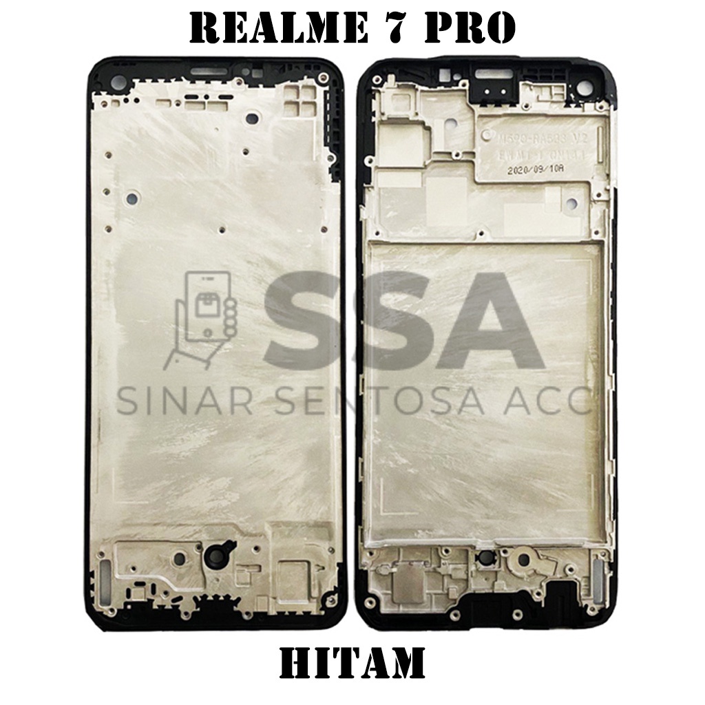 Tulang Tengah Middle Frame LCD Realme 7 Pro Original 100% Tulang Casing Bezel Bezzel Bazel Handphone HP Ori Original Awet Murah Realme7 Plus