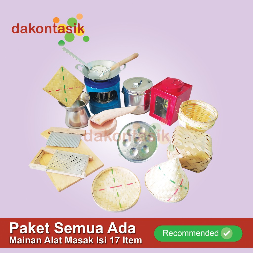 DakonTasik - Paket Semua Ada Mainan Alat Masak-masakan Kitcen Set Kompor Mini 17 in 1