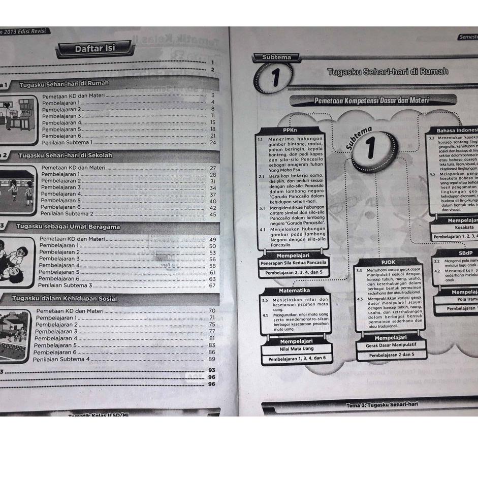 (YI)✩ PAKET LENGKAP LKS TEMATIK SD/ MI KELAS 2 TEMA 1 2 3 4 SEMESTER 1 2021/2022 | EksisTer⭐hot⭐