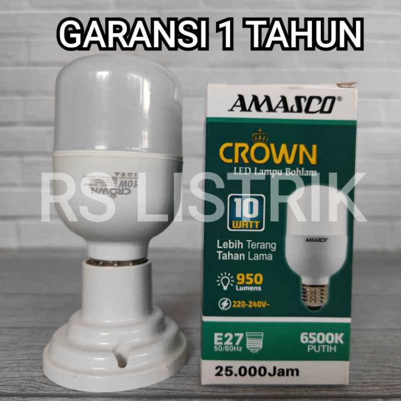 AMASCO CROWN LAMPU LED CAPSULE 10W CAHAYA PUTIH GARANSI 1 TAHUN