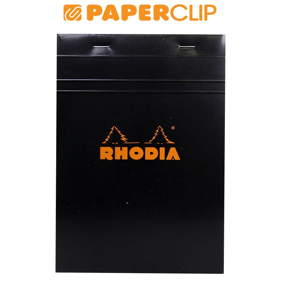 

NOTEPAD RHODIA N16 HEAD STAPLED BLACK A5 SQUARED 162009C