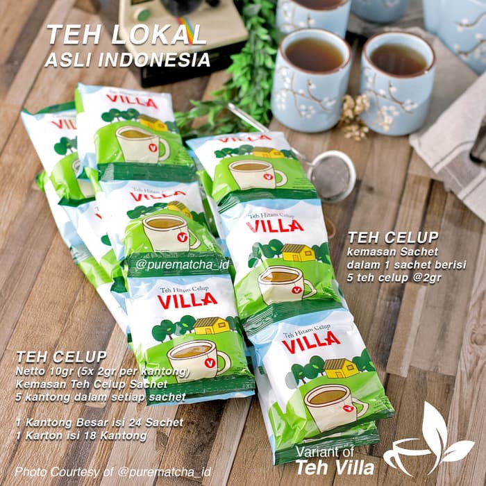 

Teh Villa Indonesian Black Tea Teh Hitam Celup Lokal Indonesia 24 pcs - tth1424