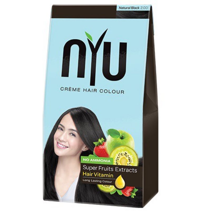 NYU Creme Hair Colour Semir Rambut Box Hair Color Krim Pewarna Rambut