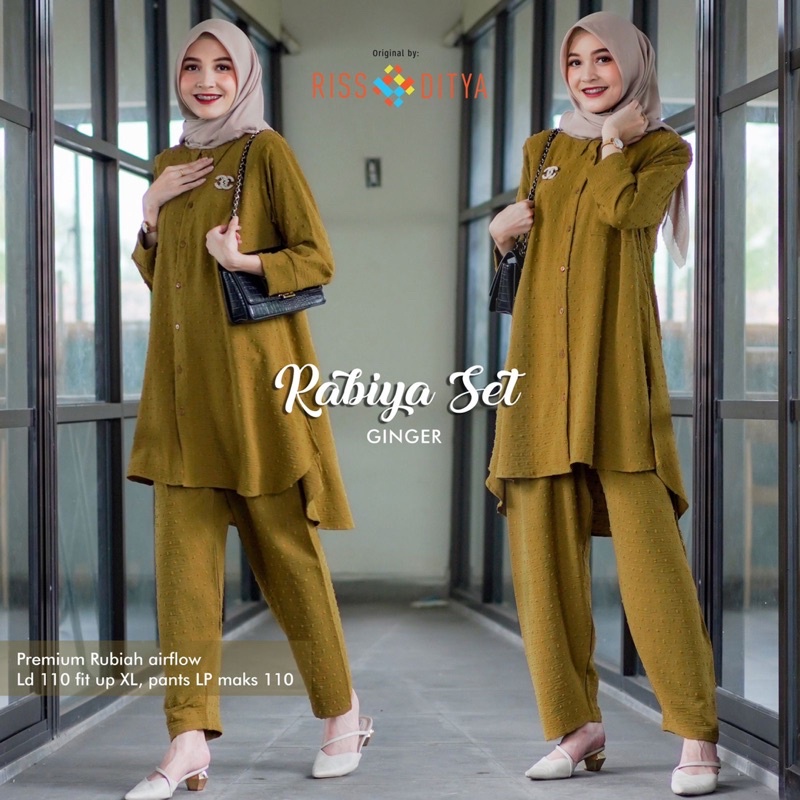 Setelan Celana Rubiah Airflow • RABIYA SET BY RISSA DITYA