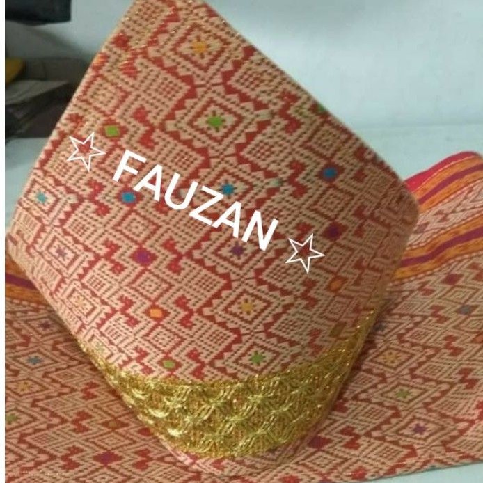 Topi adat palembang // Topi songket melayu // Tanjak sumatra