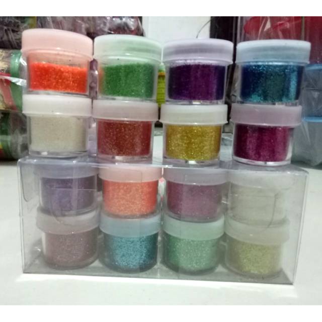 GLiter bubuk halus warna warni