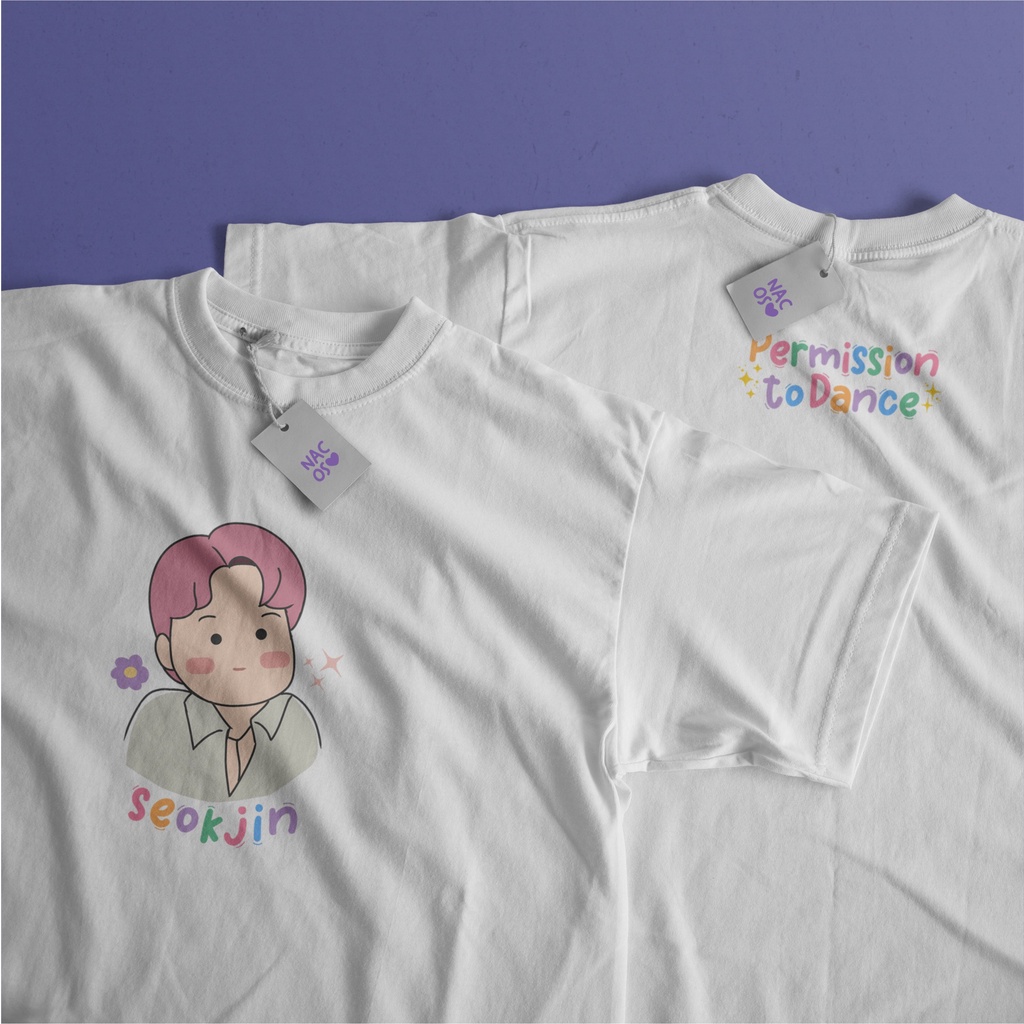 BTS PTD CUTE SEOKJIN Tshirt Tee Kaos Custom + Freebies