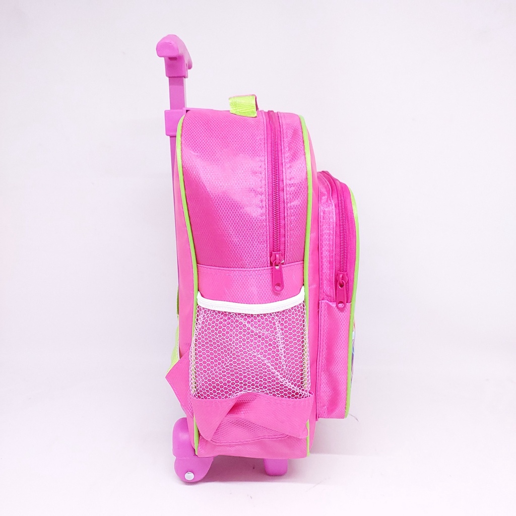 Trolley Anak Perempuan Gagang T KUAT + kotak pensil MURAH / Troli Anak Cewek + kotak pensil MURAH / Tas Roda Anak Motif Animasi MURAH BARU ORIGINAL / Trolley Anak Perempuan Emboss IMPORT MURAH / Troli Anak Cewek PG TK SD MURAH / Koper Travel anak Animasi