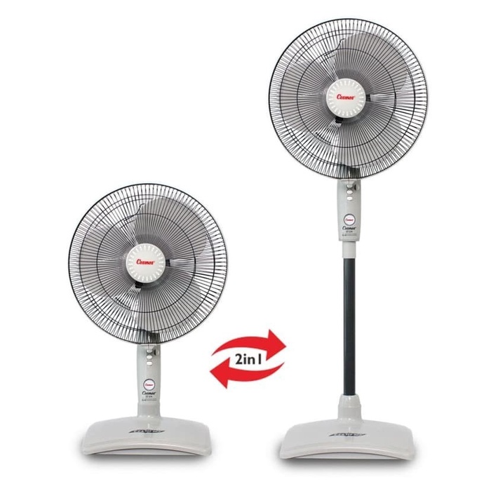 Stand Fan / Kipas Angin Cosmos 2in1 16 SN Garansi Resmi