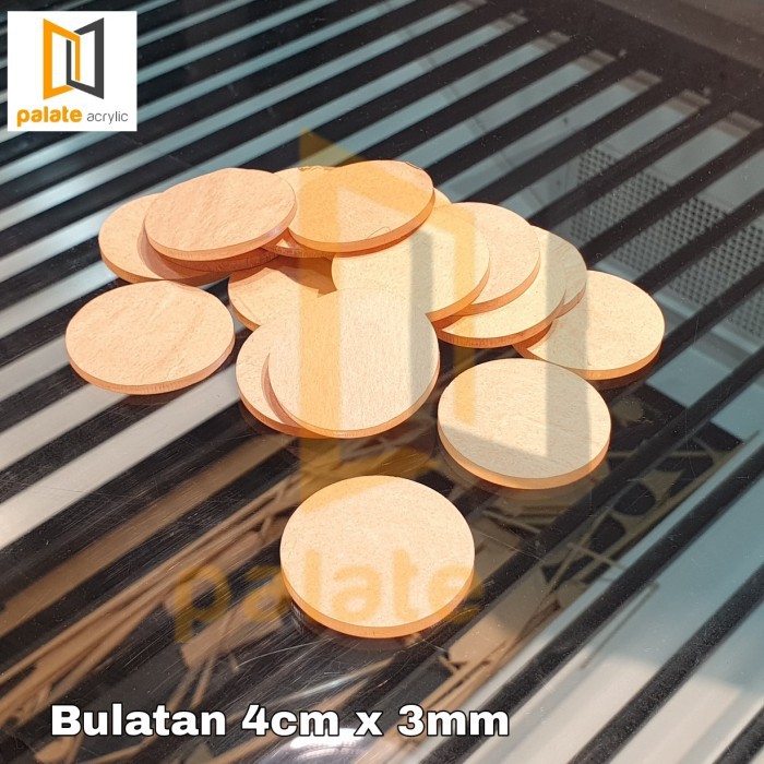 

Laser Cutting Akrilik Lingkaran / Akrilik Bulat Bening 3MM