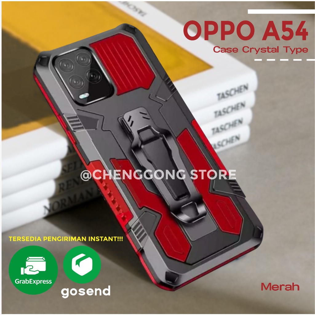 Case Robot I Crystal Oppo A54 Kickstand Standing Robot