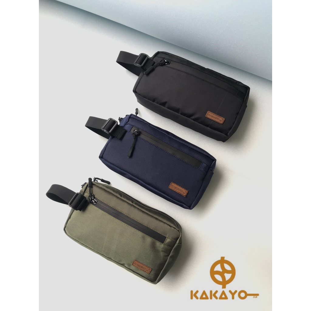 Kakayo/Tas Pouch/Hand Bag/Pouch Bag/Clutch Bag/tas jinjing/tas kecil buat handphone di design ciamik dengan bahan cordura premium. photo real ( jika barang terima tidak seuai photo ganti 100%)