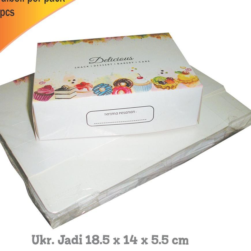 

♕ Dus Donat Kecil / Dus Roti 18,5 x 14 X 5,5 cm (50 pcs ) ❋