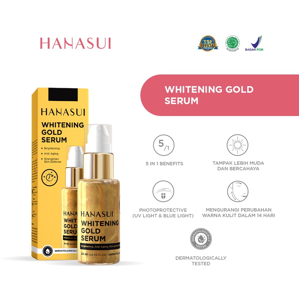 Jual Hanasui Whitening Gold Serum ( 20ML ) | Shopee Indonesia