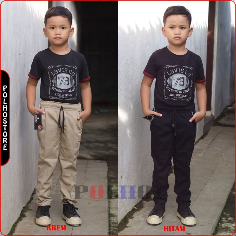 CELANA CHINO ANAK PANJANG LAKI LAKI KAIN TWILL STREET MELAR