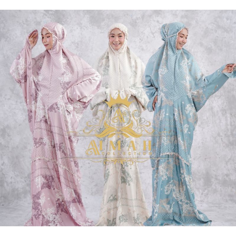 MUKENAH RIA RICIS(MUKENAH ARMANI SILK) MUKENAH 2 in 1(BISA COD)