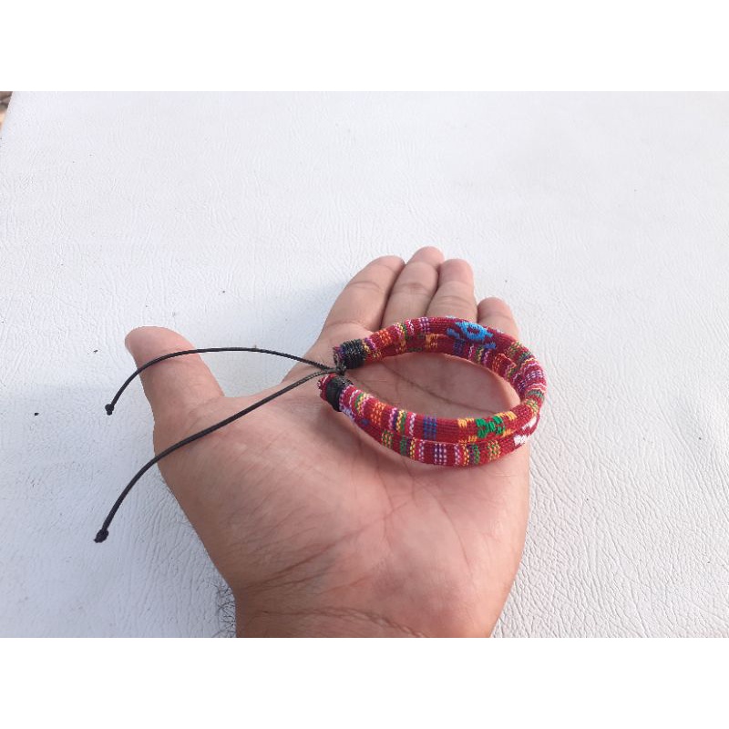 Tali Motif Tenun Tali Gelang Tenun Etnik Unik etnic ethnic indian lombok Tali Kalung Masker-E