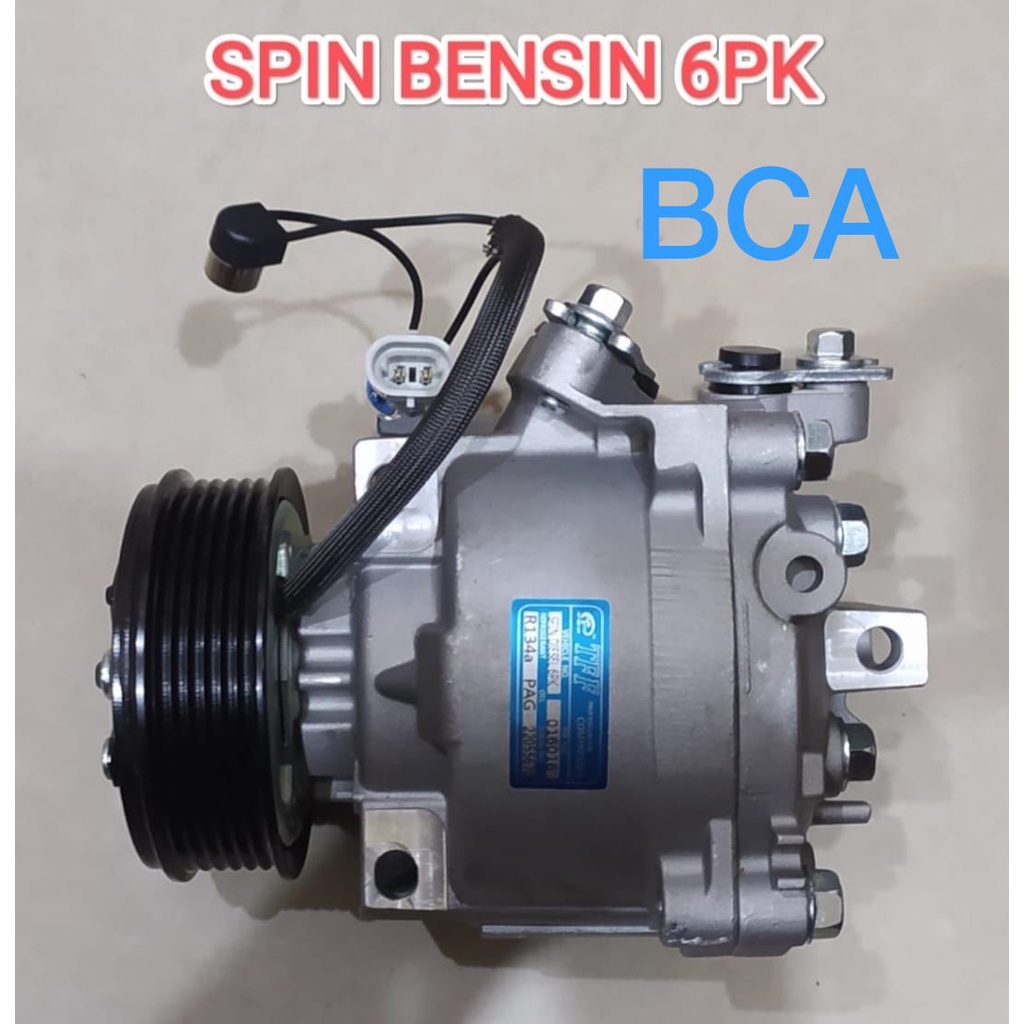 KOMPRESOR COMPRESOR AC MOBIL NEW AVEO SPIN BENSIN 6PK