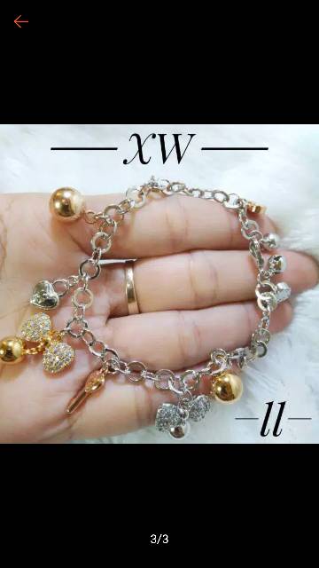 Xuping perhiasan gelang pita lapis emas 55