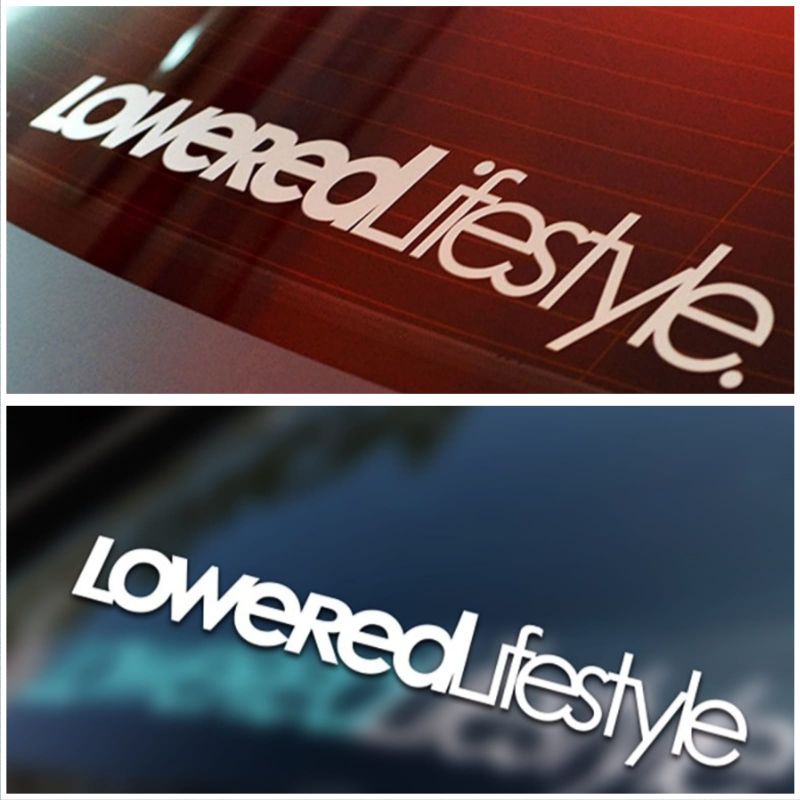 STICKER LOWERED LIFESTYLE STICKER MOTOR MOBIL CUTTING