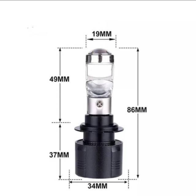 Lampu Motor Led Mini Projector H4 H6 M8 Sinar Terang Y0290-3