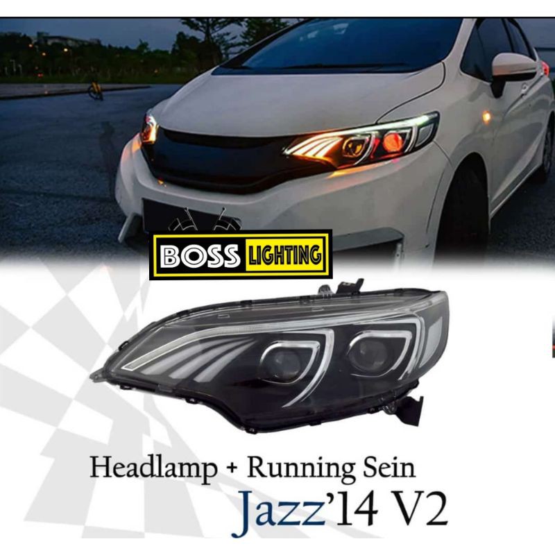 Headlamp Honda jazz GK5 on projector sequential Mercy