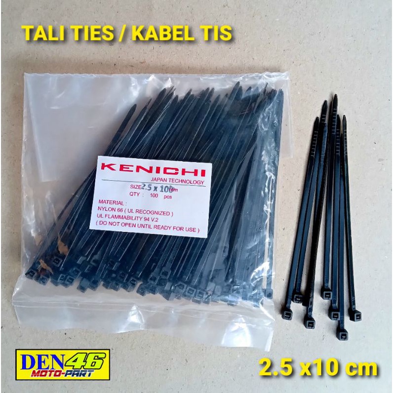 

TALI RIPET / KABEL TIES TIS CABLE TIES 2.5X100MM - 10CM ISI 100 PCS