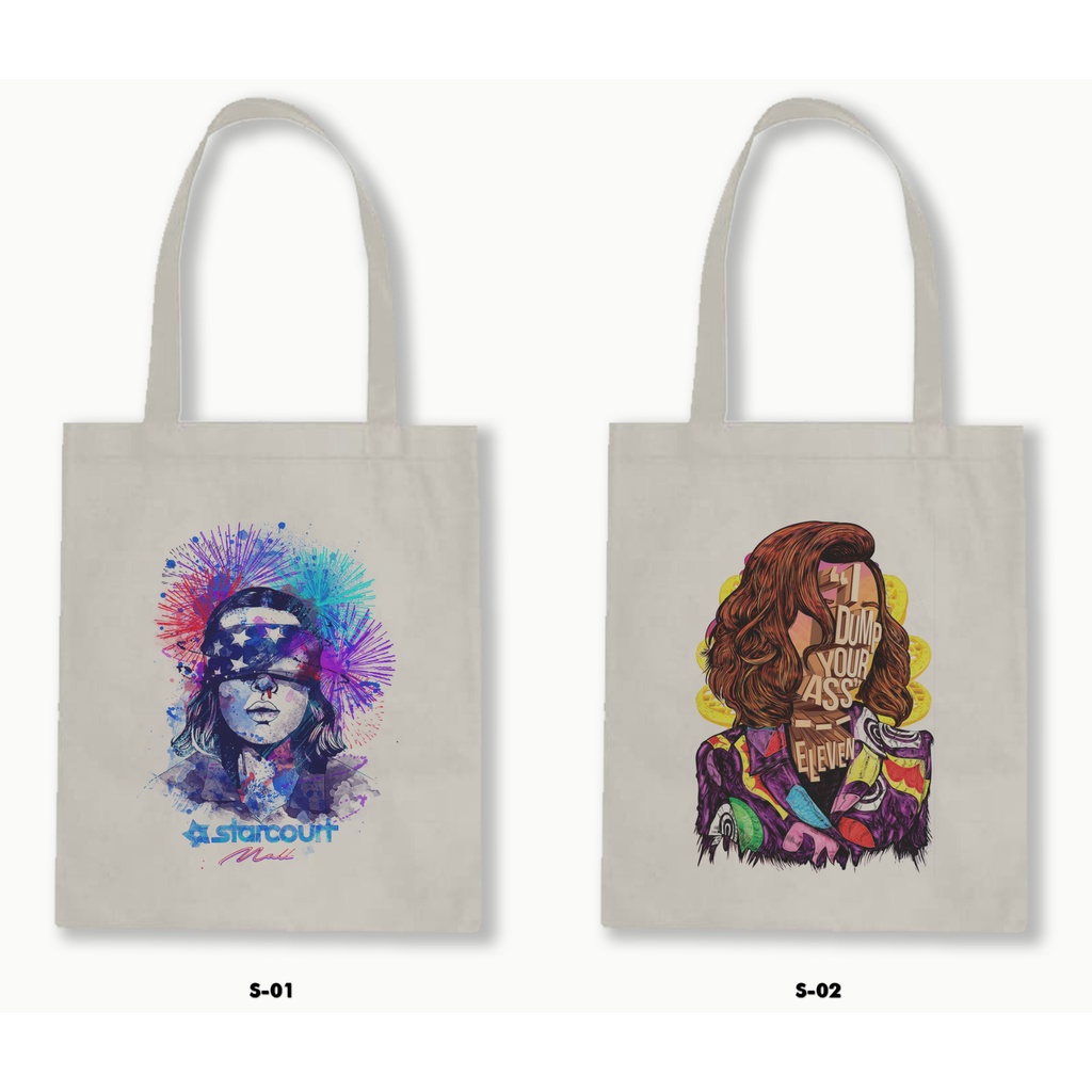 TOTE BAG BLACU - STRANGER THINGS