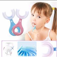 Termurah Sikat Gigi Anak Bentuk U Bahan Silikon / Training Toothbrush / Tooth Brush Baby Silicon type U Sikat Gigi Anak Sikat