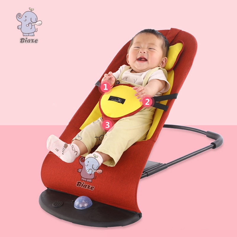 BIAZE Bouncher Bayi Kursi Ayunan Bayi Lipat Berkualitas Baby Bouncer Infant Seat Tempat Tidur Bayi Goyang